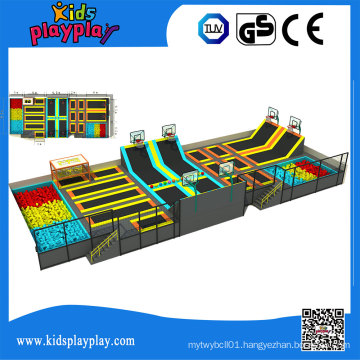 Kidsplayplay Indoor Commercial Round Trampoline Park with Foam Pit